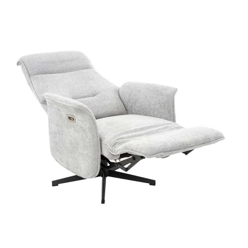 Poltrona Fred Relax Elétrico Cinza Claro - Poltrona reclinável elétrica de design – UKUKHOME.COM