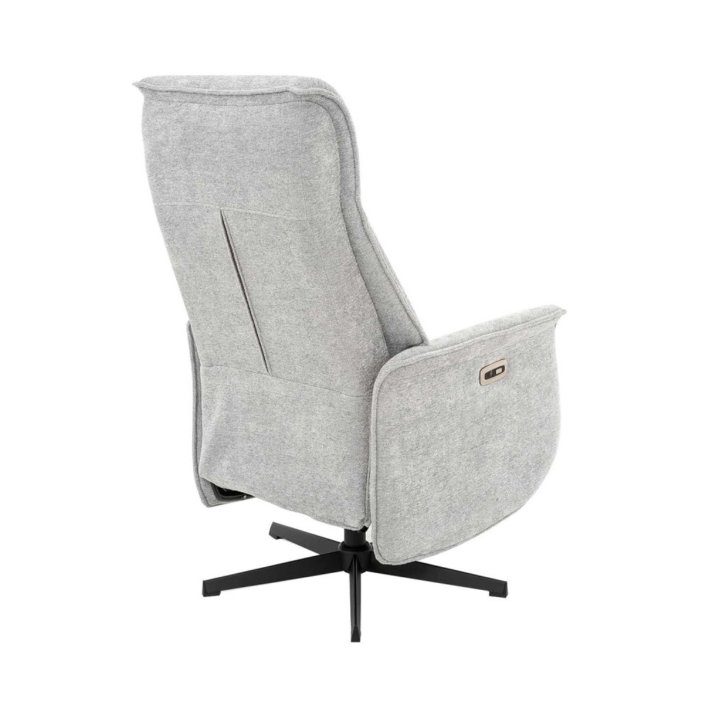 Poltrona Fred Relax Elétrico Cinza Claro - Poltrona reclinável elétrica de design – UKUKHOME.COM