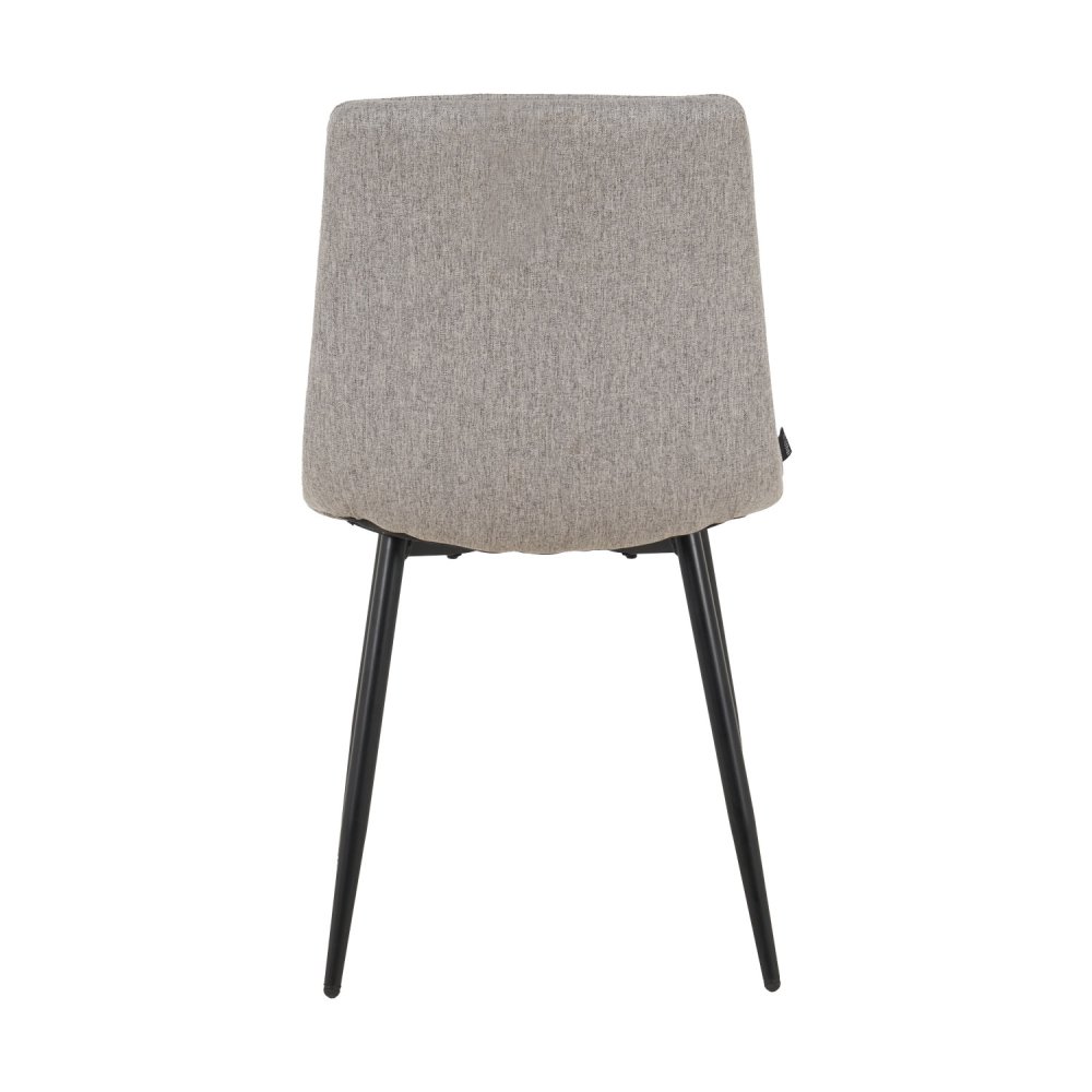 Cadeira Louise Cinza Escuro Pé Preto - Cadeira estofada de design moderno – UKUKHOME.COM