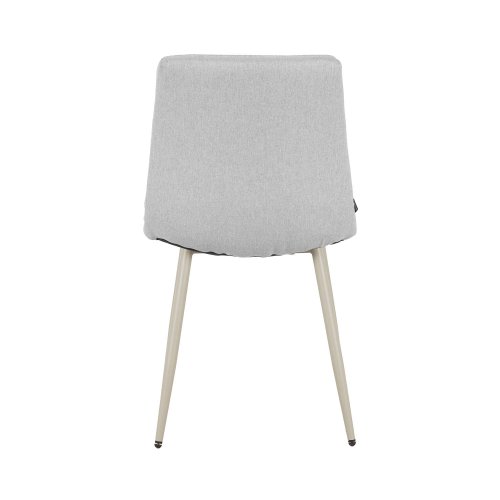 Cadeira Louise Cinza Pé Bege - Cadeira estofada de design moderno – UKUKHOME.COM
