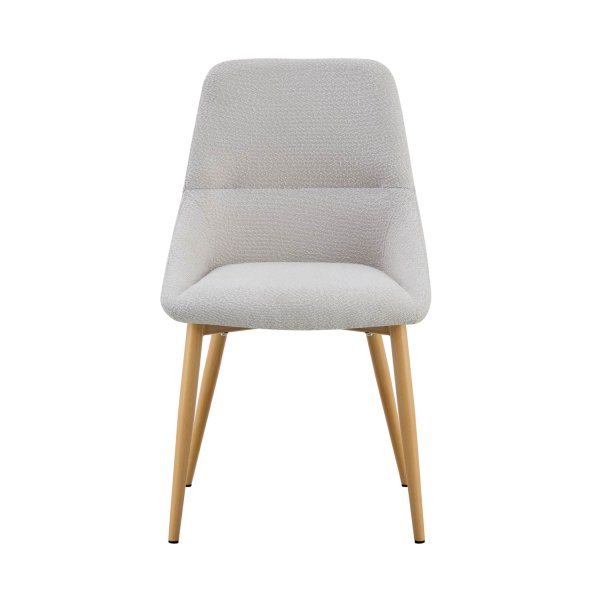 Cadeira Cinzento Marston Bouclé - Design Moderno Sala - UKUKHOME.com 2