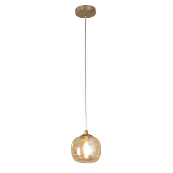 Candeeiro Suspenso Oko color Ámbar 1 Luz Ø15Cm - Candeeiro suspenso - UKUKHOME.com 2