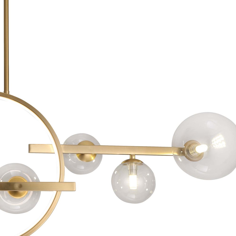 Candeeiro Suspenso 8 Luces Stella color Dorado - Candeeiro suspenso - UKUKHOME.com