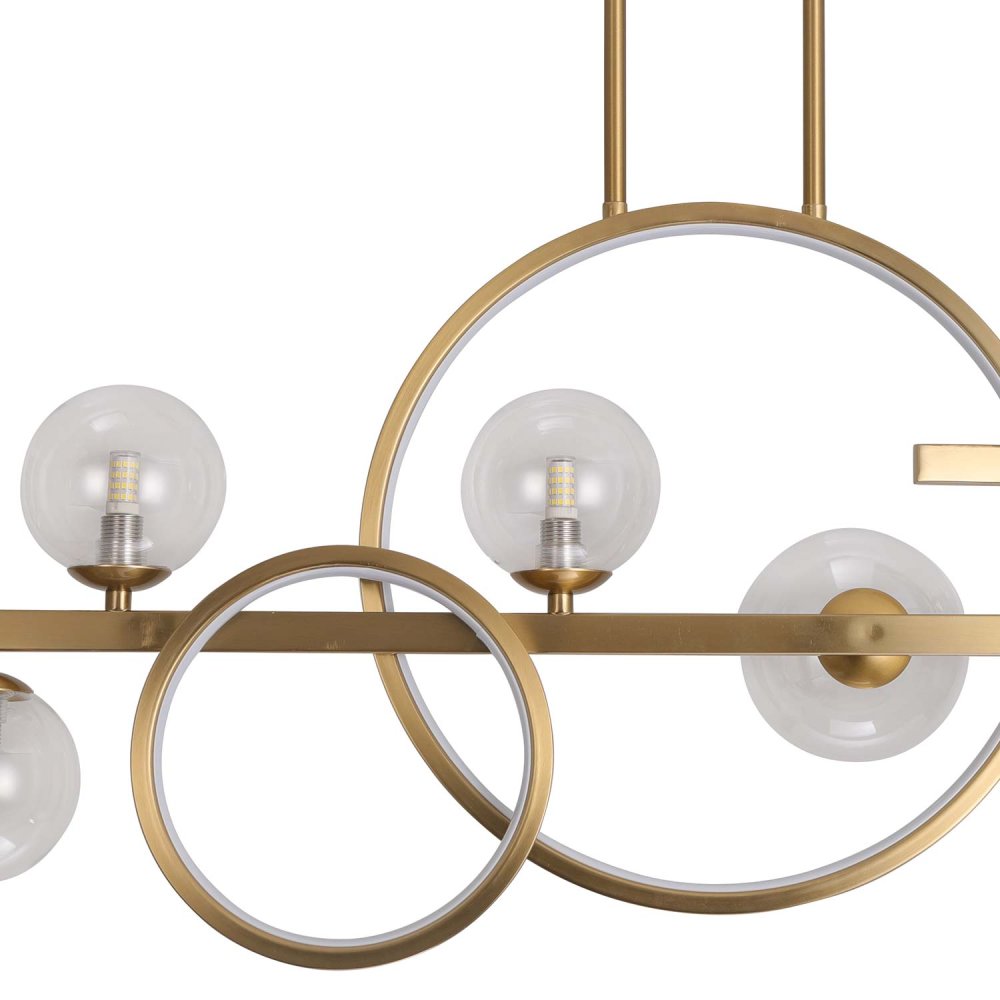 Candeeiro Suspenso 8 Luces Stella color Dorado - Candeeiro suspenso - UKUKHOME.com