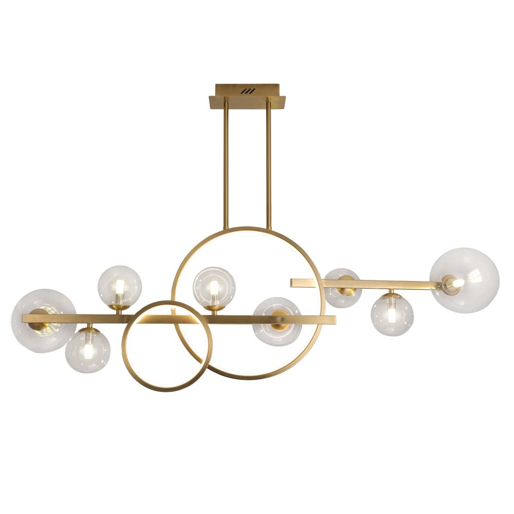 Candeeiro Suspenso 8 Luces Stella color Dorado - Candeeiro suspenso - UKUKHOME.com