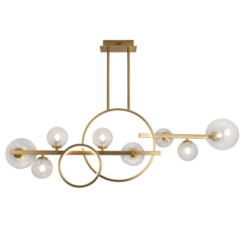 Candeeiro Suspenso 8 Luces Stella color Dorado - Candeeiro suspenso - UKUKHOME.com