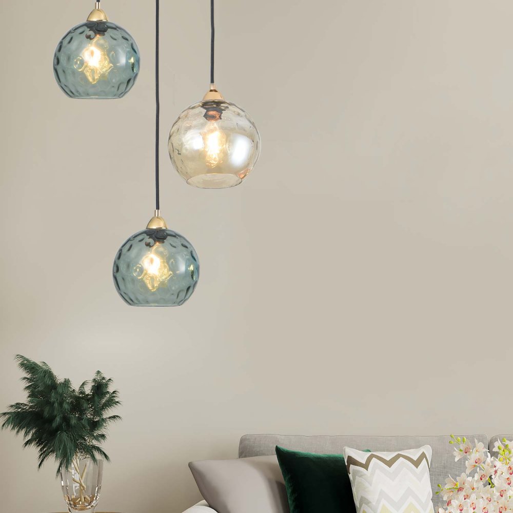 Candeeiro Suspenso 1 Luz Lyria Fumé - Candeeiro suspenso - UKUKHOME.com