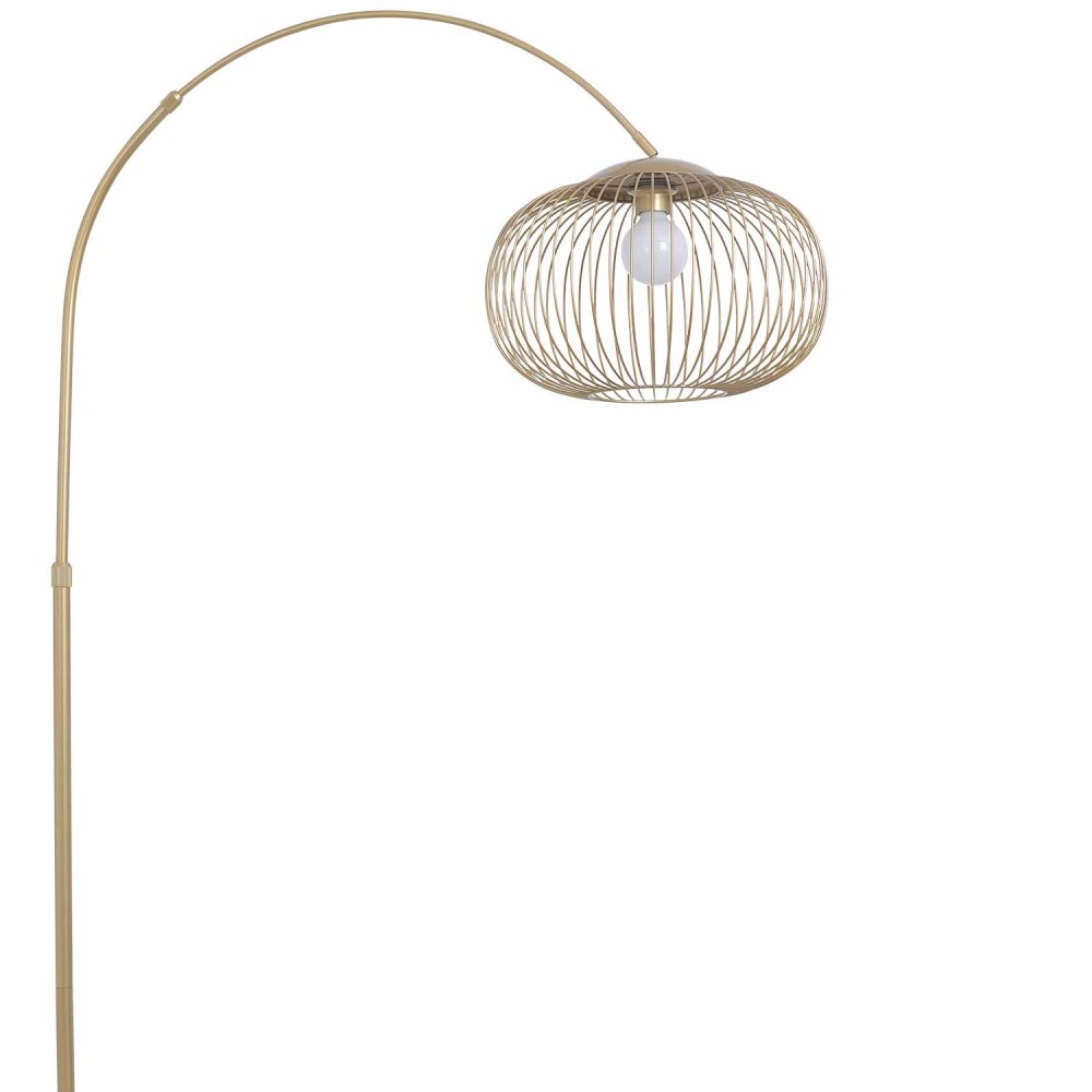 Candeeiro de Pé Aris 1 Luz color Dorado - Candeeiro de pé - UKUKHOME.com