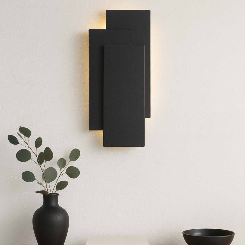 Aplique LED Decorativo Negro Onyx - Aplique LED - UKUKHOME.com