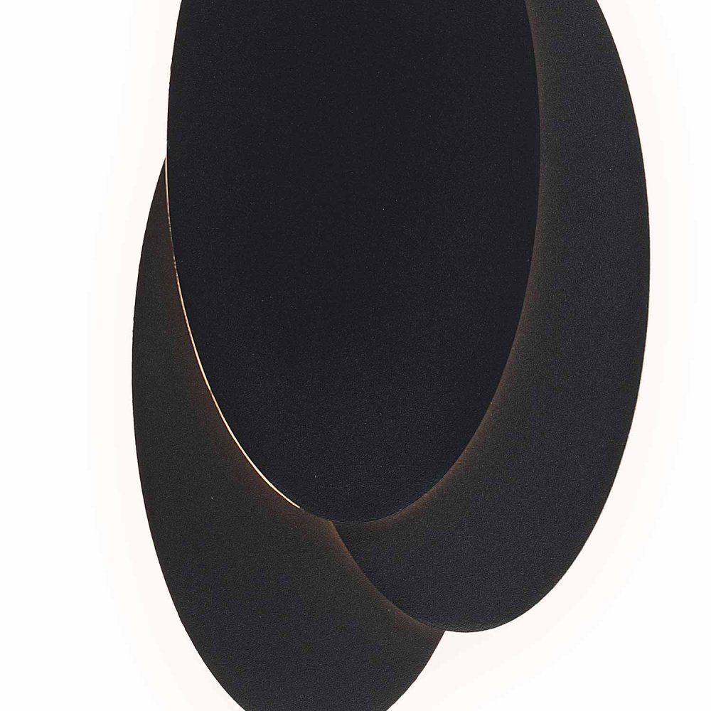 Aplique LED Decorativo Negro Rumy - Aplique LED - UKUKHOME.com