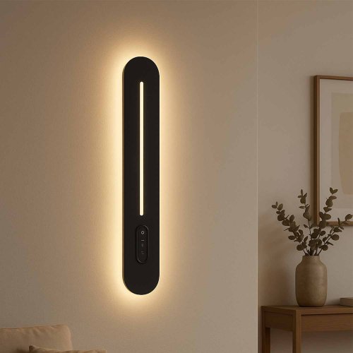 Aplique LED Táctil Negro 60Cm Sannix - Aplique LED - UKUKHOME.com