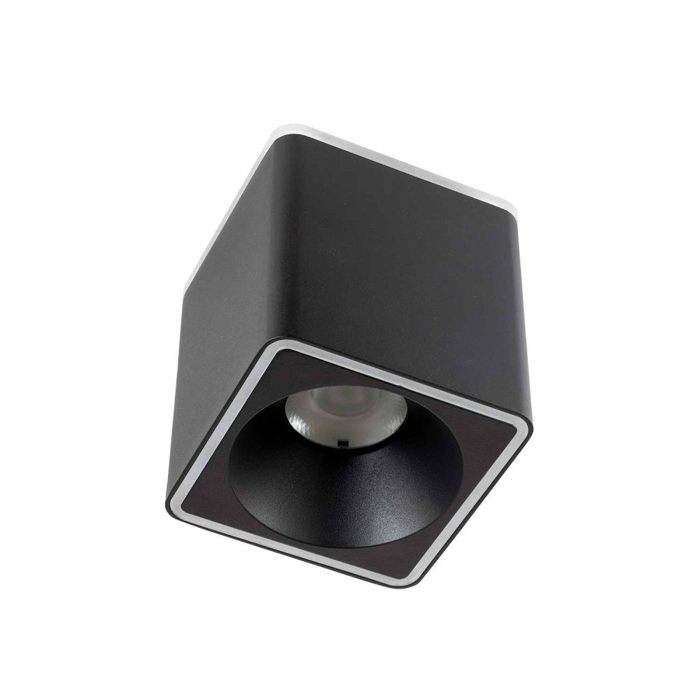 Foco Led de Superficie Cuadrado 9X9Cm color Negro Rouk - Foco LED de superfície - UKUKHOME.com