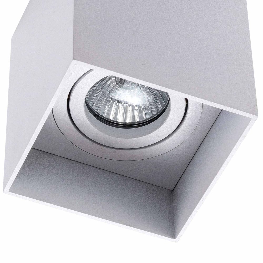 Foco de Superficie Cuadrado Orientable 9X9Cm color Blanco Soff - Foco LED de superfície - UKUKHOME.com