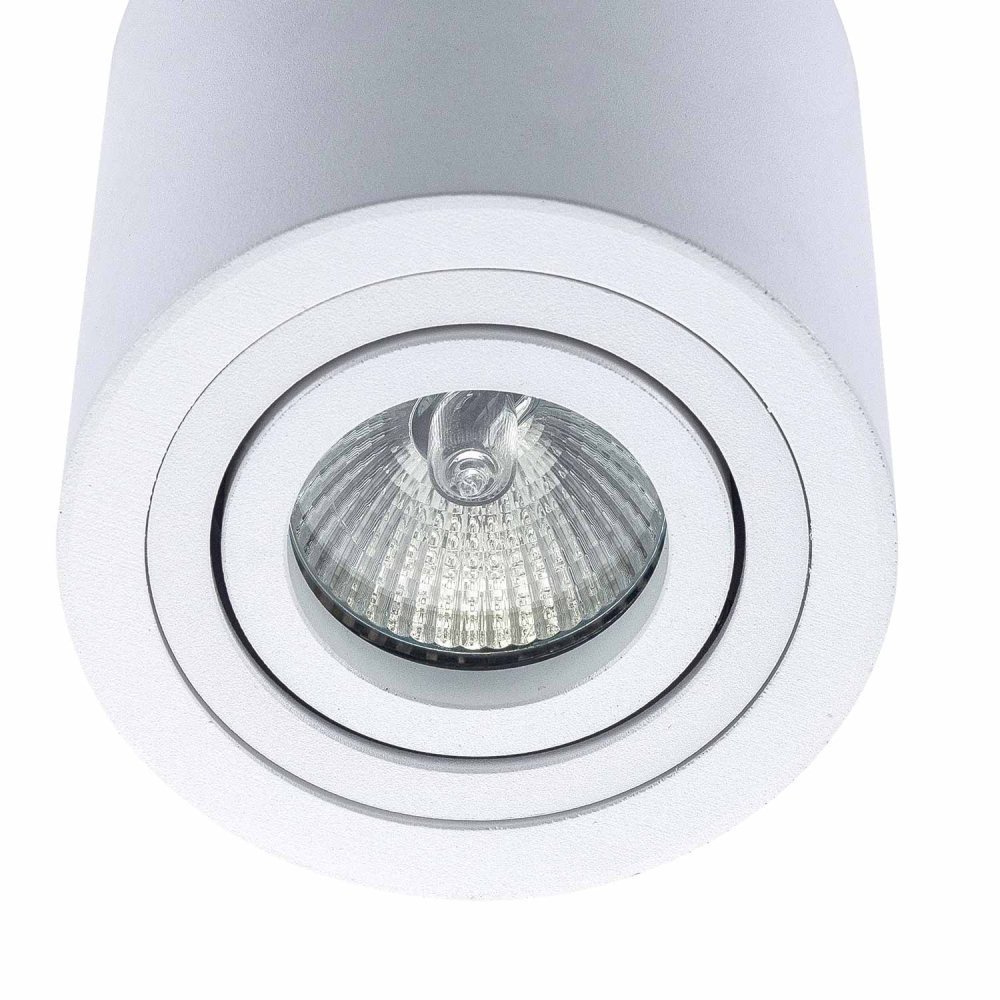 Foco de Superficie Cilindrico Orientable Ø9Cm color Blanco Tulun - Foco LED de superfície - UKUKHOME.com