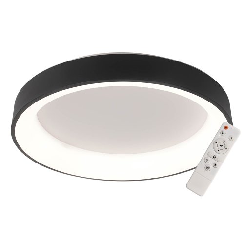 Plafon LED Regulable 50W Ø60Cm color Negro Wesler - Iluminação de teto LED - UKUKHOME.com