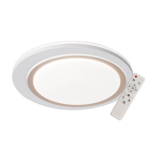 Plafon LED Regulable 53W Ø50Cm color Blanco y Dorado Bakar - Iluminação de teto LED - UKUKHOME.com