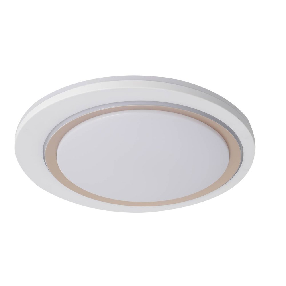 Plafon LED Regulable 35W Ø37Cm color Blanco y Dorado Bakar - Iluminação de teto LED - UKUKHOME.com