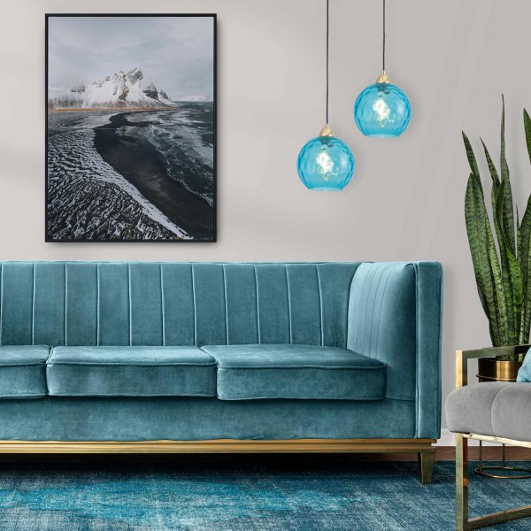 CANDEEIRO SUSPENSO 1 LUZ LYRIA AZUL | Ukukhome 2