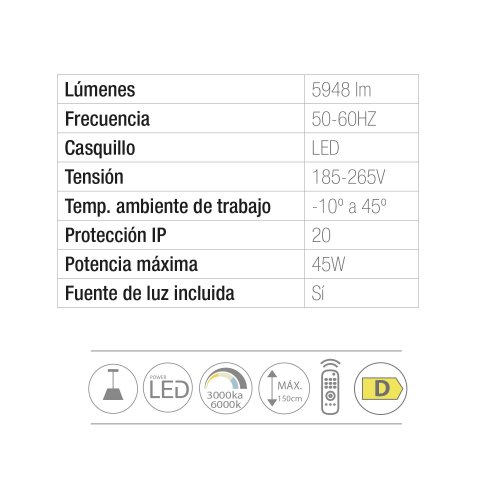 Candeeiro de Teto Led 6 Tulipas Odra - Iluminação de teto LED - UKUKHOME.com
