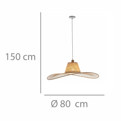 Candeeiro Suspenso Yulian Ø80Cm - Candeeiro suspenso - UKUKHOME.com