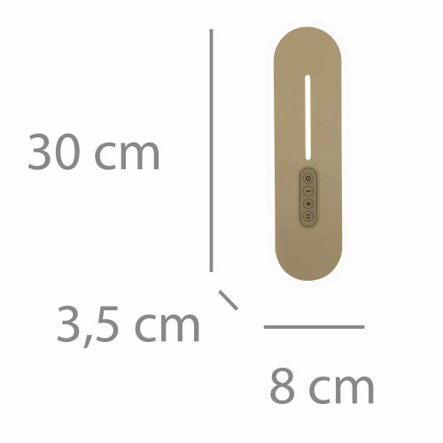 Aplique LED Táctil Dorado 30Cm Sannix - Aplique LED - UKUKHOME.com