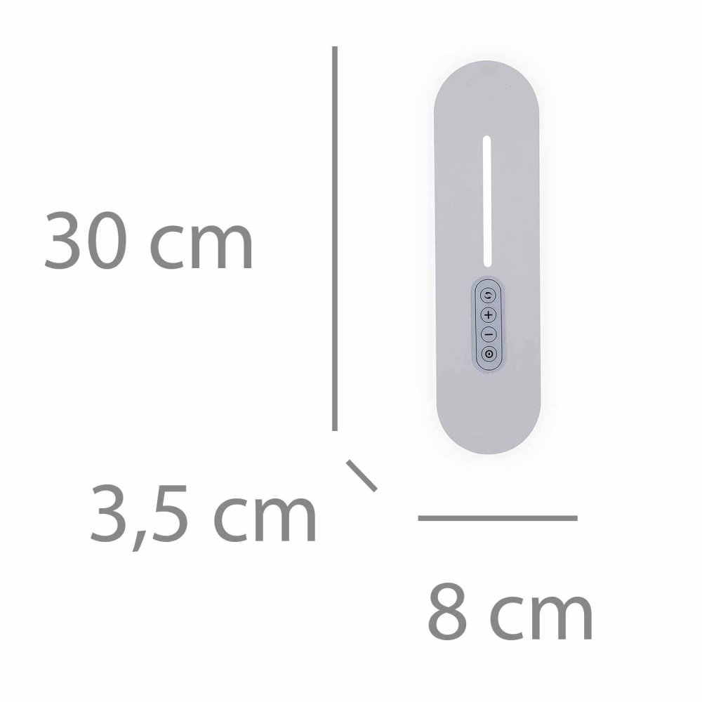Aplique LED Táctil Blanco 30Cm Sannix - Aplique LED - UKUKHOME.com