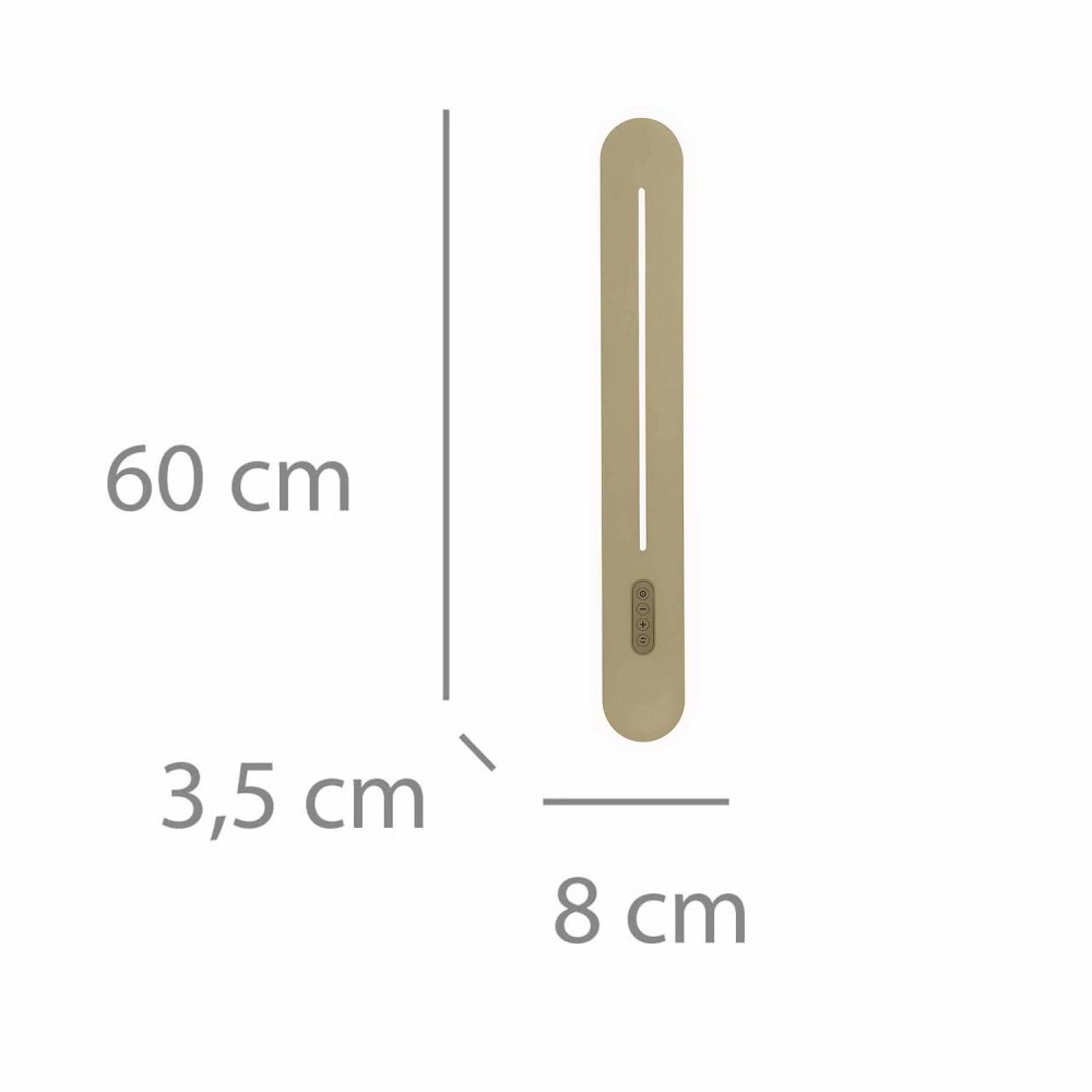 Aplique LED Táctil Dorado 60Cm Sannix - Aplique LED - UKUKHOME.com