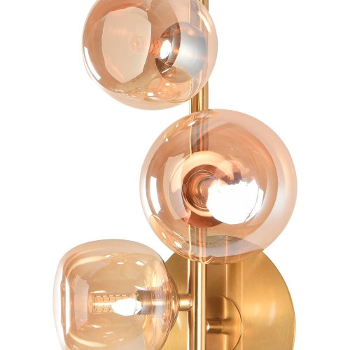 APLIQUE DE PAREDE 3 LUZES OKO ÂMBAR | Ukukhome