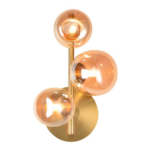 APLIQUE DE PAREDE 3 LUZES OKO ÂMBAR | Ukukhome