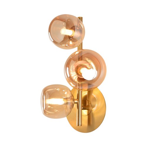 APLIQUE DE PAREDE 3 LUZES OKO ÂMBAR | Ukukhome