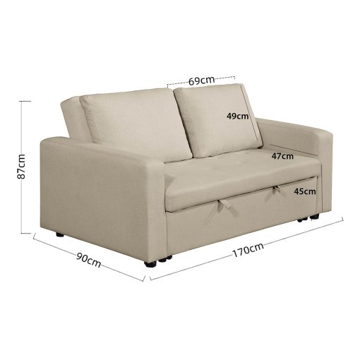 Sofá-cama Atelier | Design moderno e funcional | Ukukhome