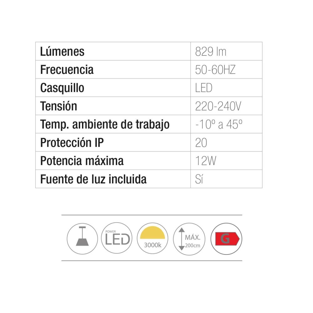 Candeeiro Teto Shana LED | Eskriss