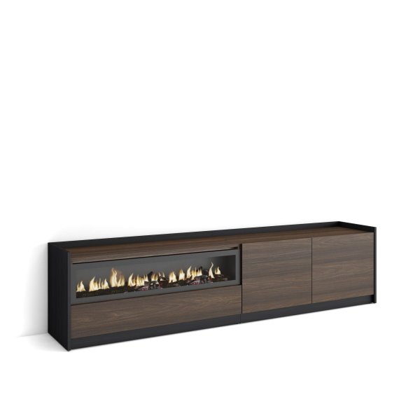 Móvel TV 207cm Lareira LED TV 80" | Ukukhome