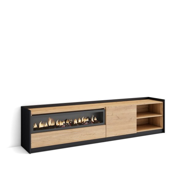 Móvel TV 207cm Lareira LED TV 80" | Ukukhome