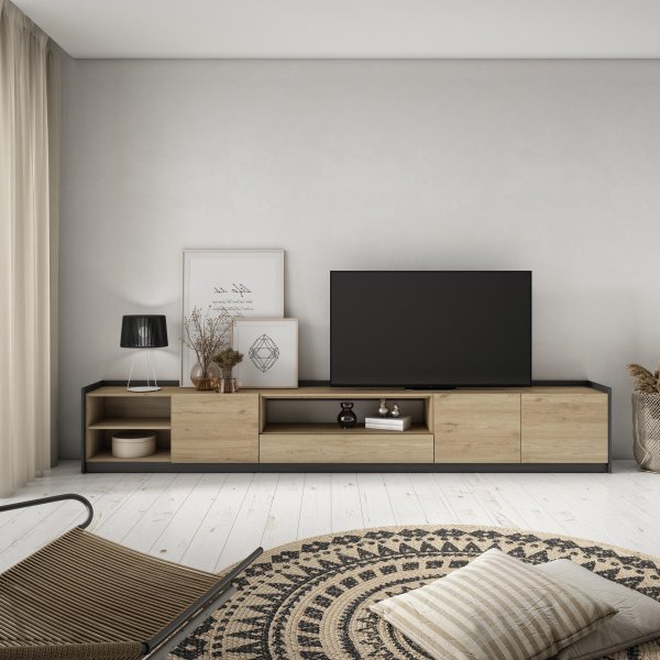 Móvel TV 310cm Arrumação TV 80" | Ukukhome 2