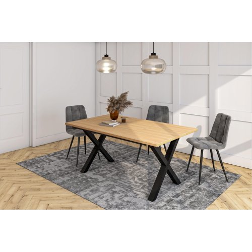 Mesa Jantar 167cm 8 Pessoas Industrial | Ukukhome