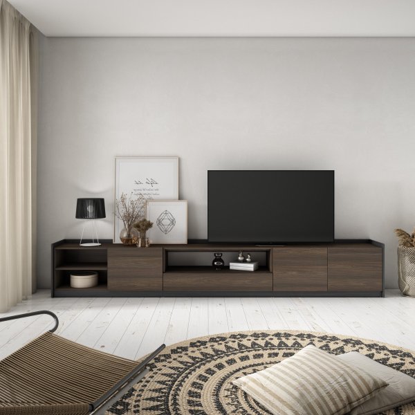 Móvel TV 310cm Arrumação TV 80" | Ukukhome 2
