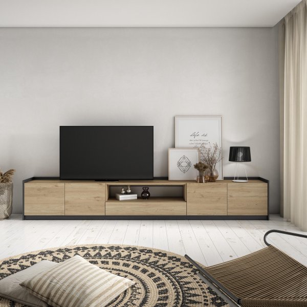 Móvel TV 310cm Arrumação TV 80" | Ukukhome 2