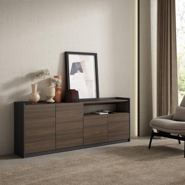 Aparador Sala 207cm 4 Portas Soft | Ukukhome 2