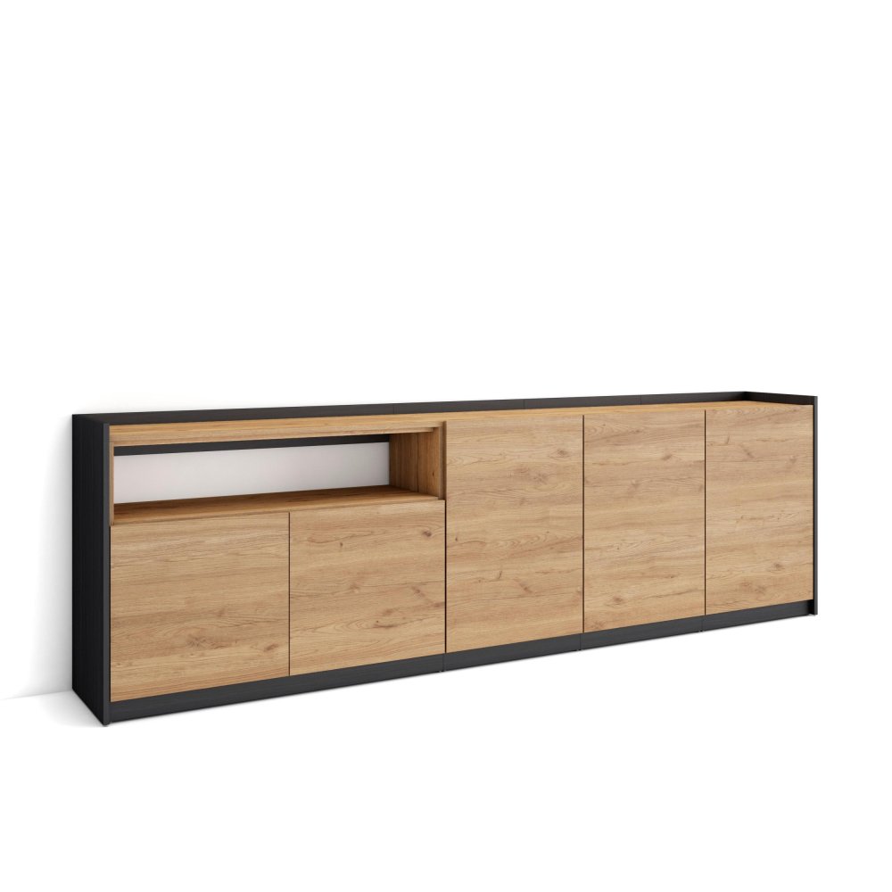 Aparador Sala 260cm 5 Portas Soft | Ukukhome