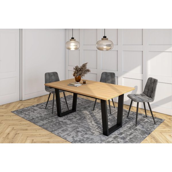 Mesa Jantar 167cm 8 Pessoas Industrial | Ukukhome 2