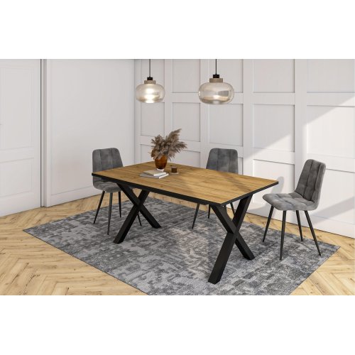 Mesa Jantar 167cm 8 Pessoas Industrial | Ukukhome