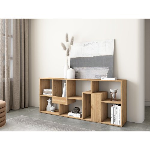 Estante Livraria 162 cm Carvalho | Multiposição Parede