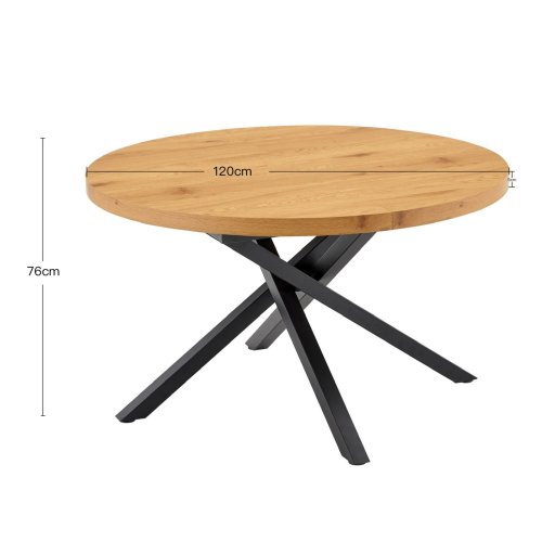 Mesa Extensível Ingrid 120-160 Pés Pretos | Ukukhome